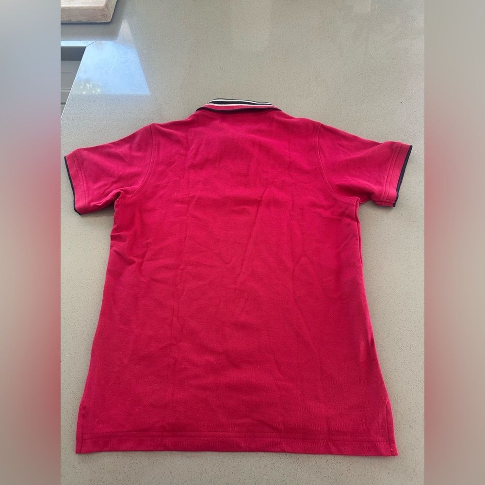 Brand New With Tag! Psycho Bunny Kids Walter Pique Red Polo Short Sleeve Large - Picture 3 of 5